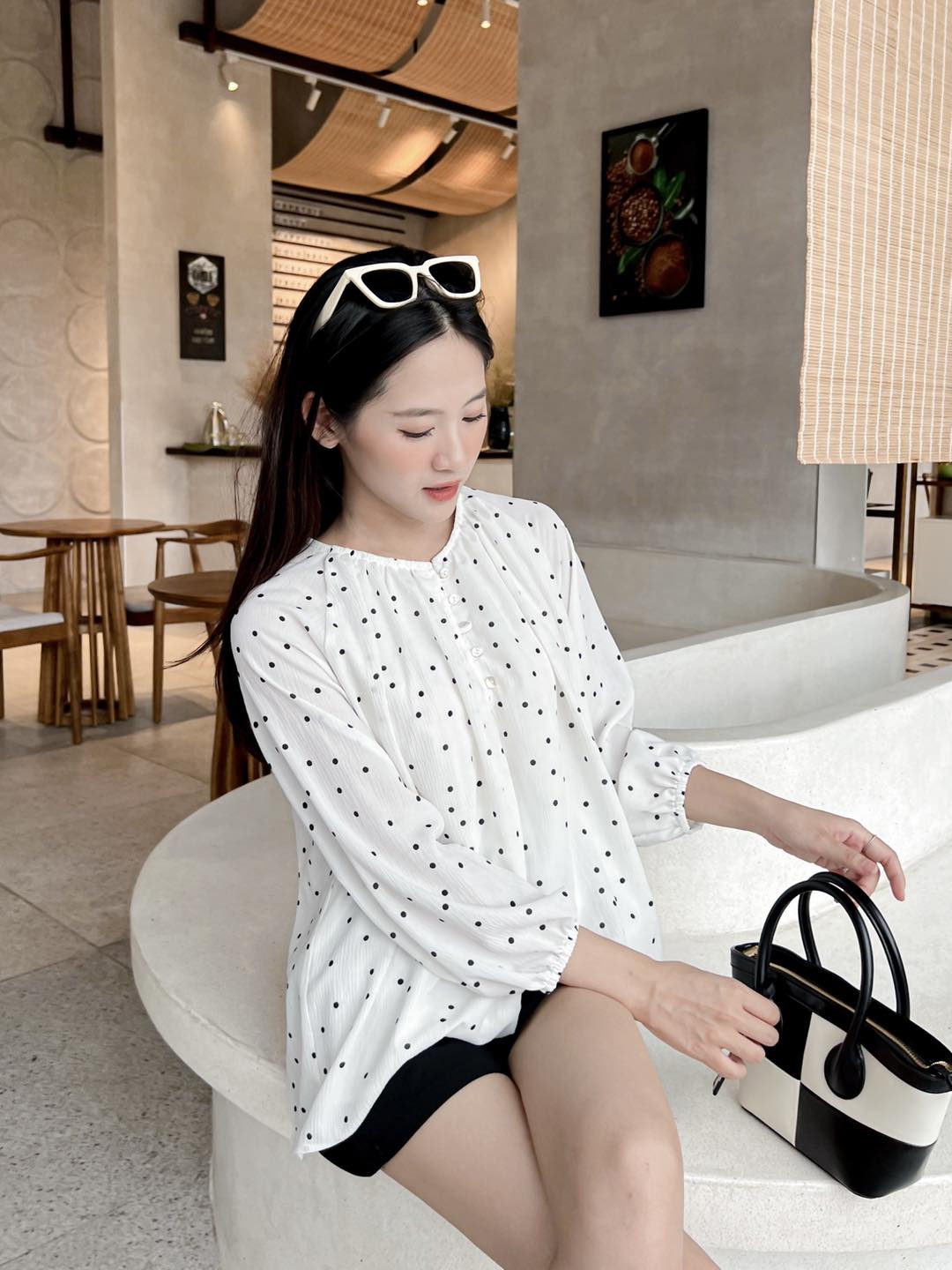 Áo MAYA- áo tay lỡ cổ tròn