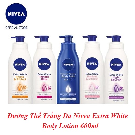 Dưỡng Thể Nivea Extra White 525ml - 600ml Thái Lan
