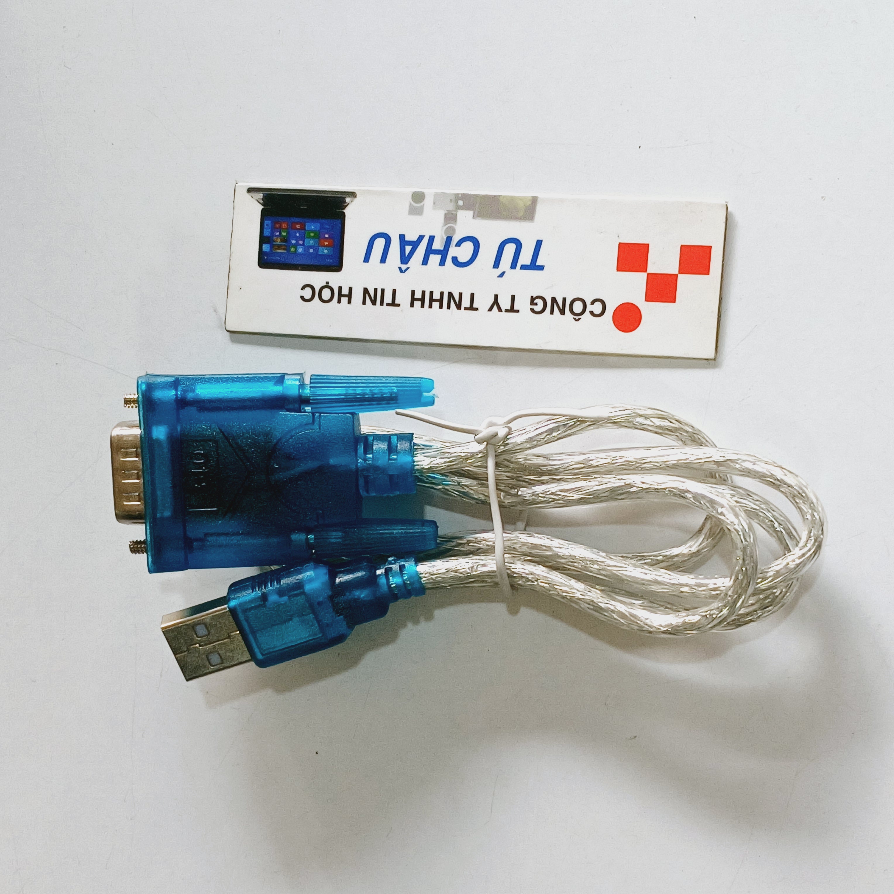 Cáp RS232 / USB 2.0 ra Com 9 DB9 (Com 9: DB9 Lổ Cái 1.5M / DB9 Kim Đực 80Cm)