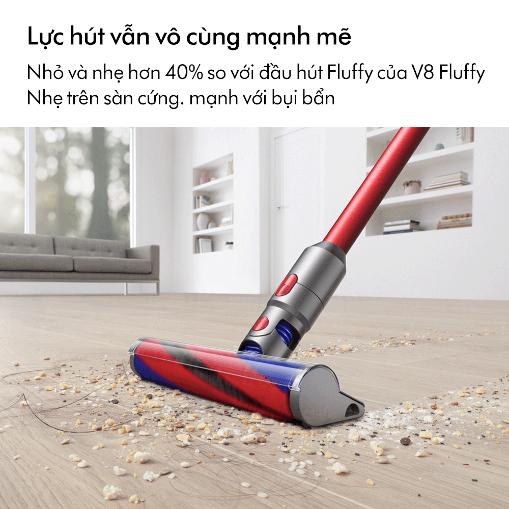 [DUY NHẤT 25-29.5: VC 14% Tối đa 2 Triệu] Máy hút bụi không dây Dyson V8 Slim Fluffy