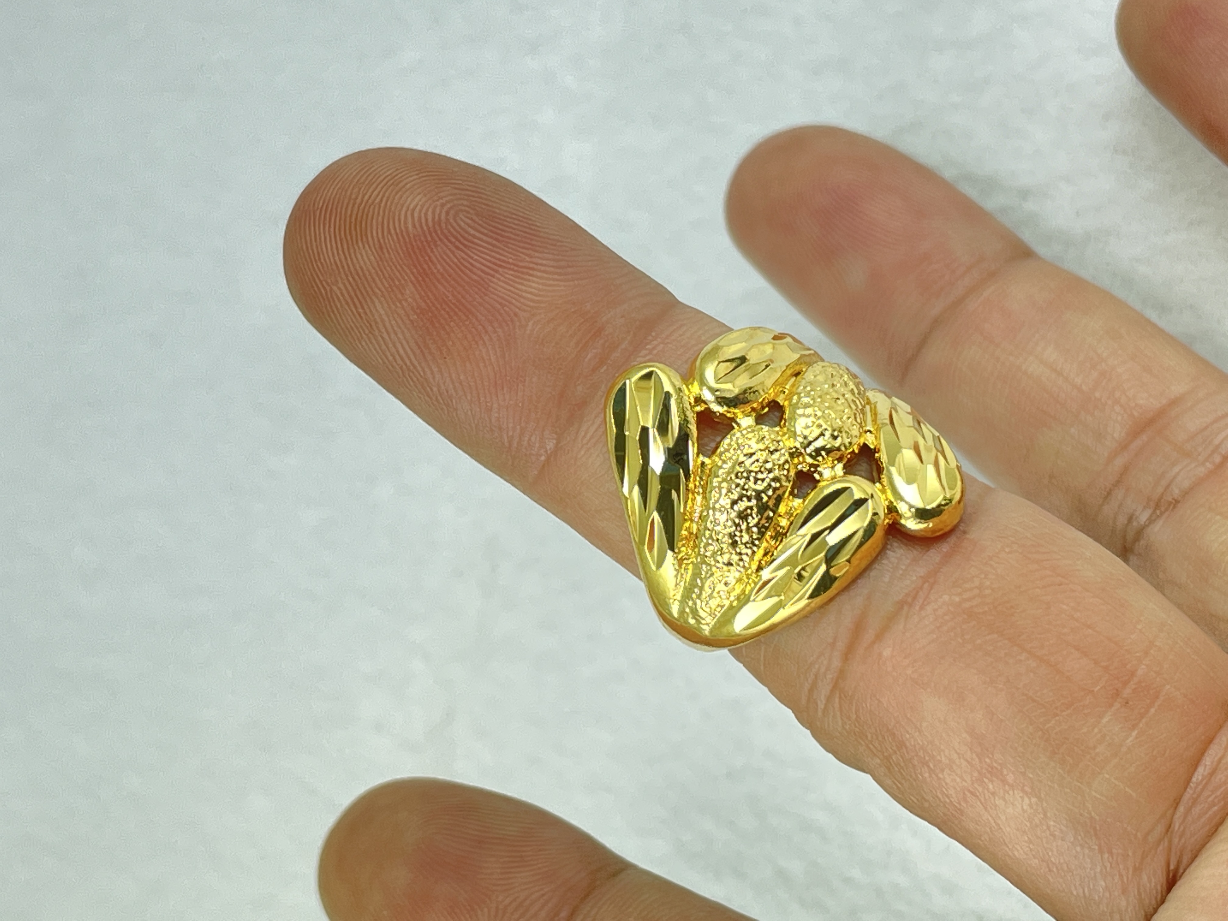 NHẪN NỮ MẠ VÀNG 24K SÁNG BÓNG