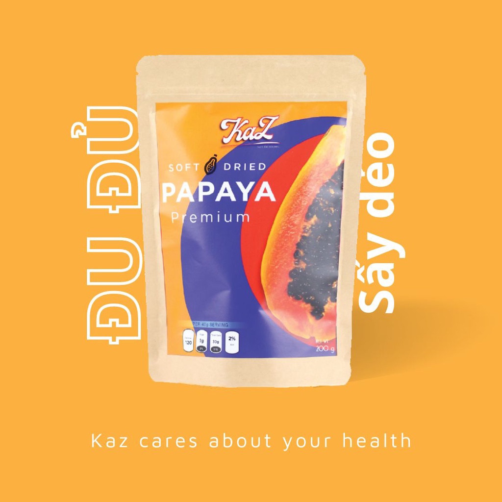 COMBO 4 Vị Trái Cây Sấy Nhiệt Đới Kaz