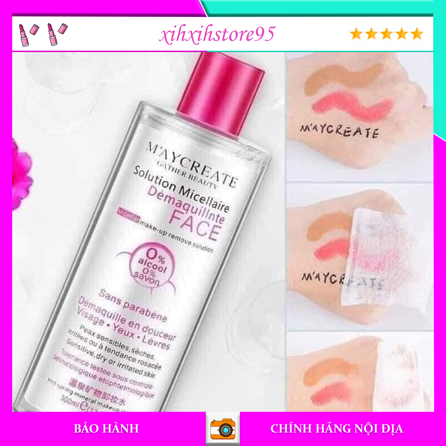 Nước tẩy trang Maycreate 300ml