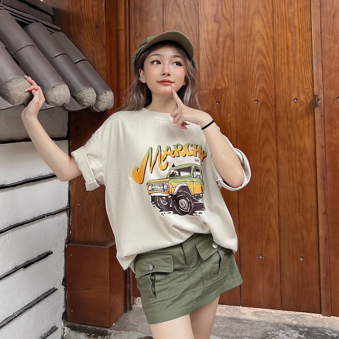 MARCHY - Trullen Tee - Áo thun dành cho nam nữ - Áo thun cơ bản, phong cách trẻ trung