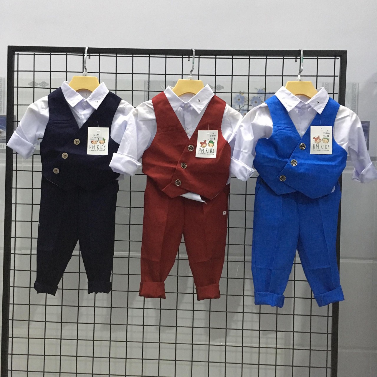 [Hoàn tiền 6%] BỘ GILE CÔNG TỬ CHO BÉ 10-25KG ( SÉT VÉT CÔNG TỬ CHO BÉ MẶC TẾT)