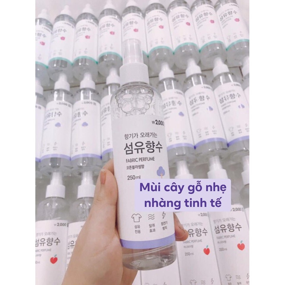 [Có Bill Nhập khẩu chính hãng] Xịt Thơm Quần Áo Fabric Perfume Hàn Quốc 250ml