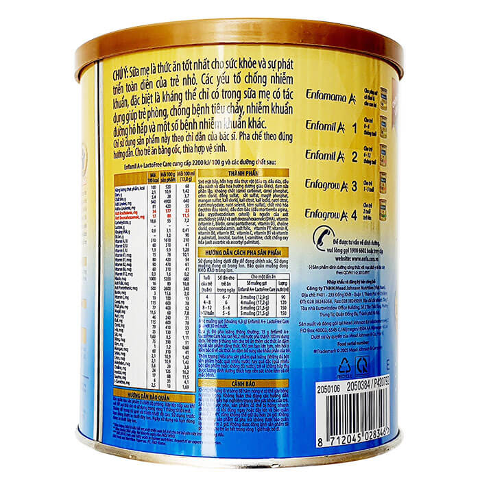 Sữa Enfamil LactoFree Care A+1 400g (0-12 tháng)