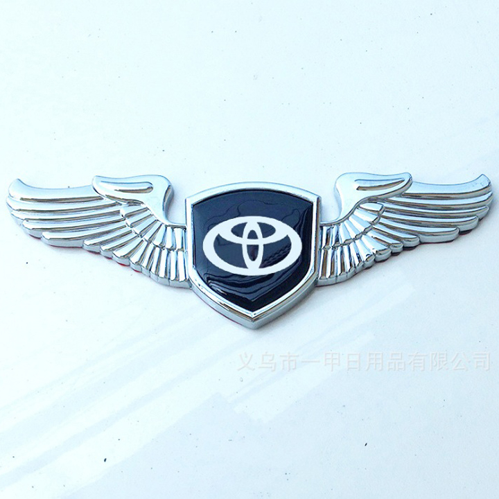 [HCM]Logo đôi cánh 3D cao cấp dán capo xe ô tô (TOY)