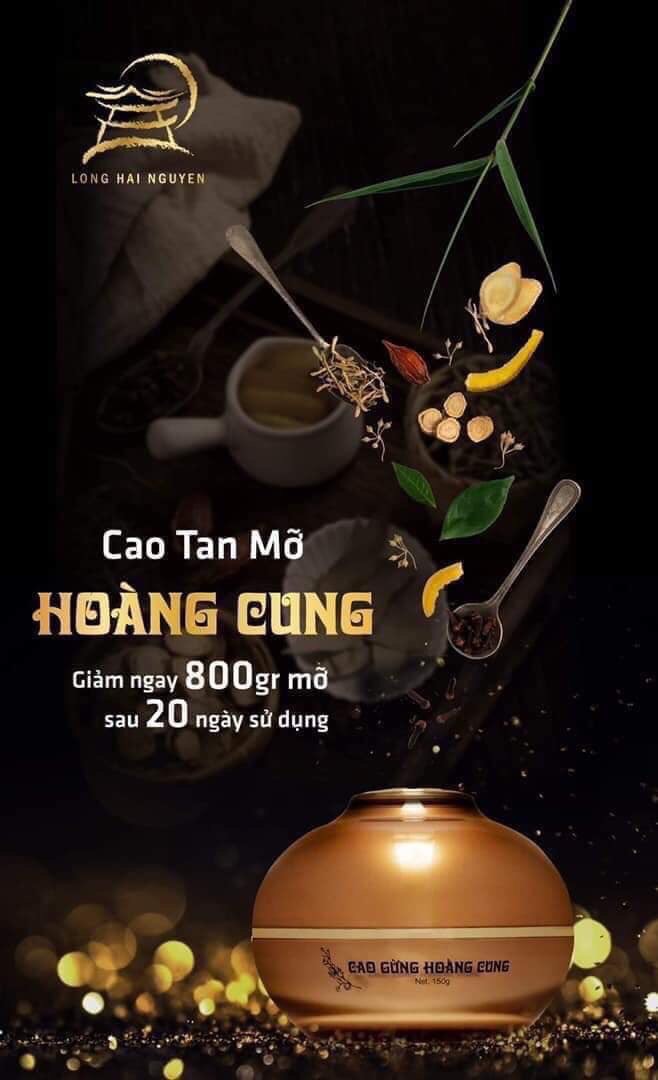 Cao gừng hoàng cung siêu tan mỡ 150gr