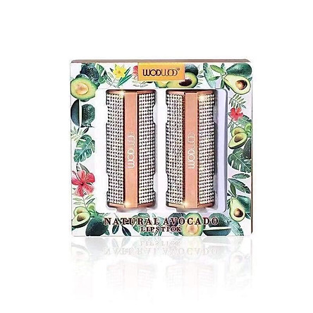 Sét 2 cây son wodwod đính đá kèm son dưởng bón Hộp quà tặng 8/3 set 2 son kim cương nội địa Trung Wodwod son dưỡng và son lì cho bạn gái một đôi môi xinh tươi đáng yêu hơn bao giờ hết
