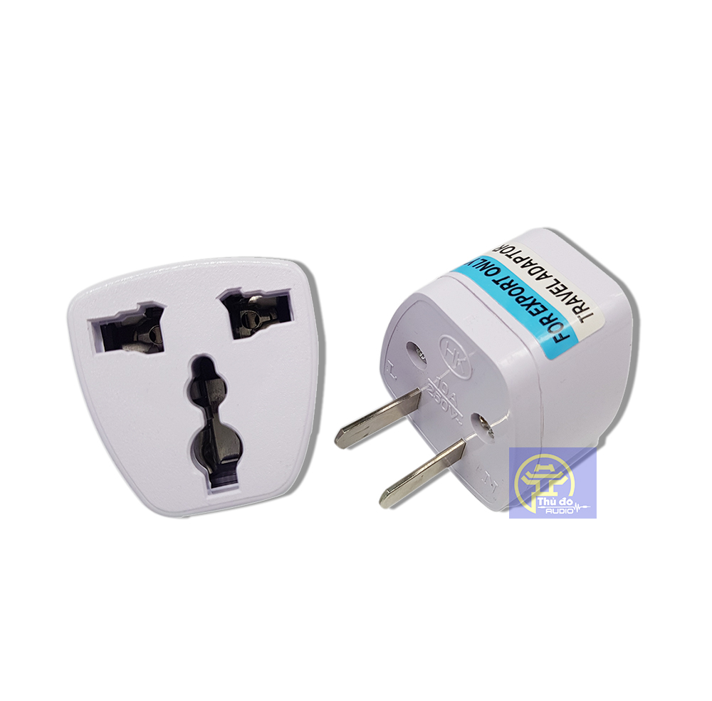 Phích cắm chuyển đổi ổ 3 chấu sang 2 chấu.