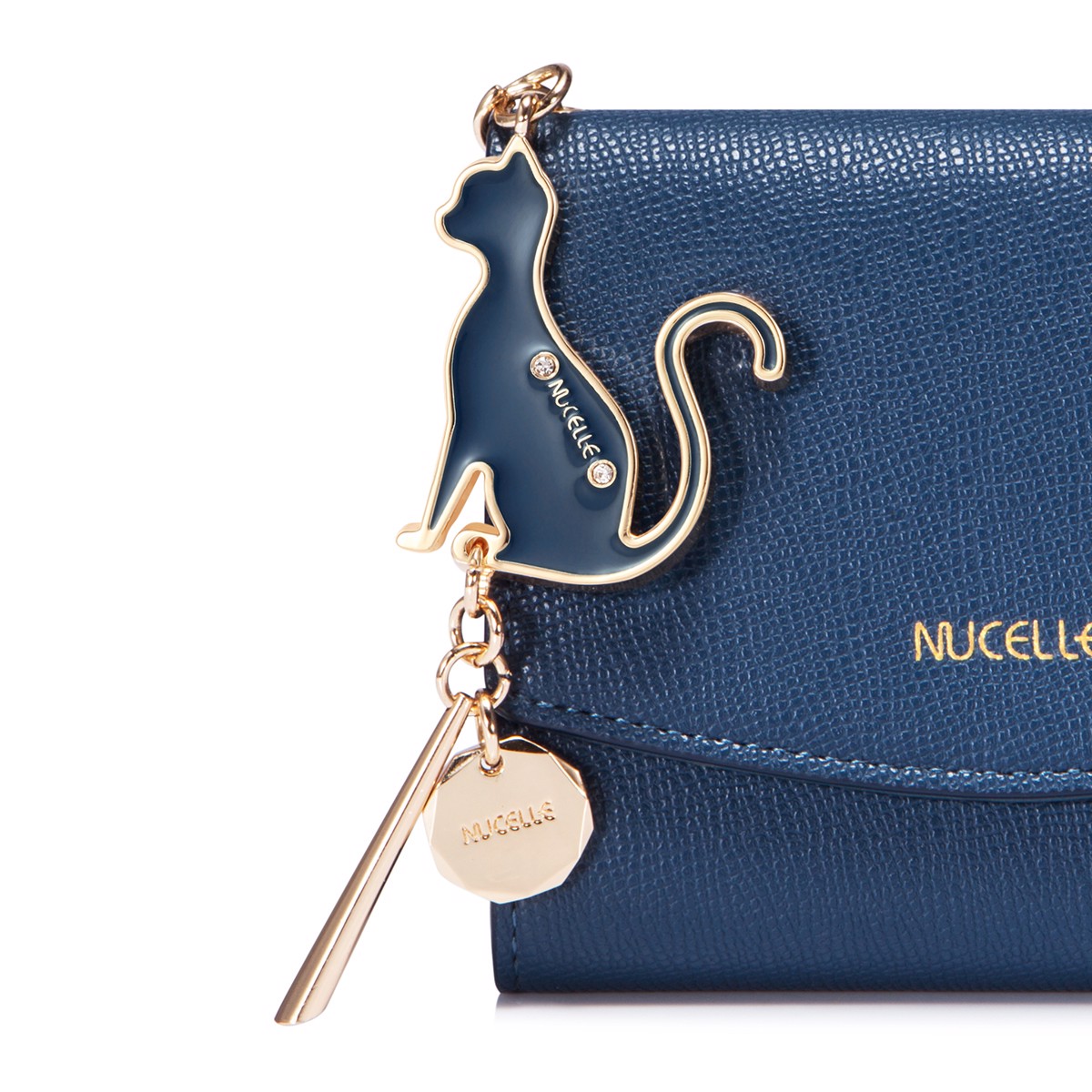 [HCM]Ví Nucelle mini charm mèo nữ tính 070662
