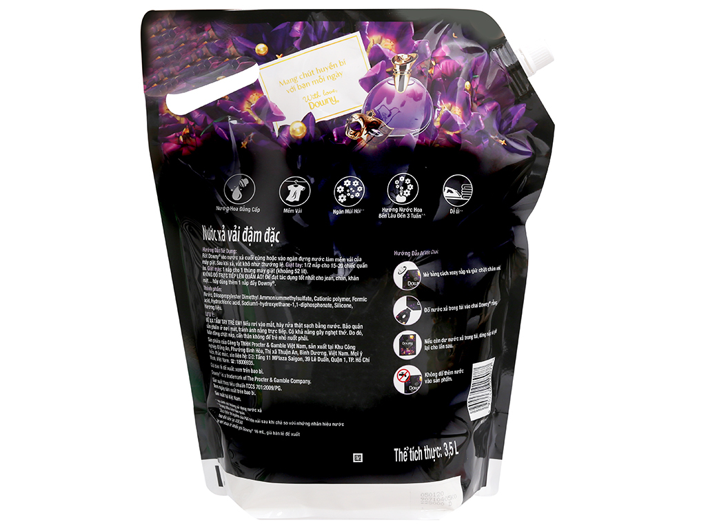 Nước Xả Vải Downy Huyền Bí Túi 3.5L