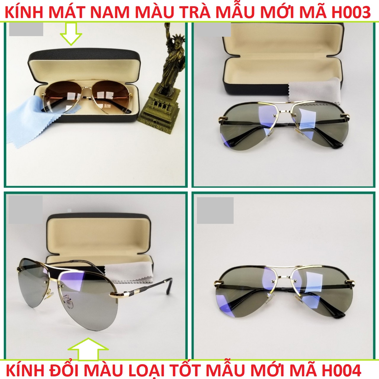 KÍNH MẮT NAM NỮ ĐỔI MÀU ĐI NGÀY VÀ ĐÊM CHỐNG TIA UV BẢO VỆ MẮT TỐI ĐA LOẠI