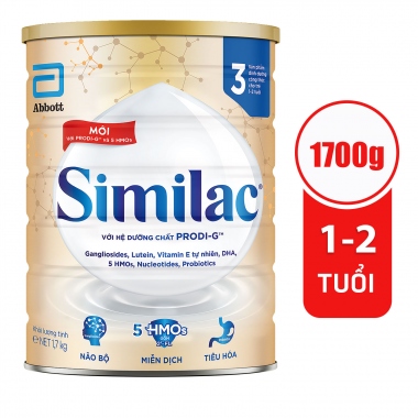 Tặng 1 Bộ Đồ chơi Làm Vườn - Sữa bột Similac HMO 3 Lon 1.7kg bé 1-2 tuổi -