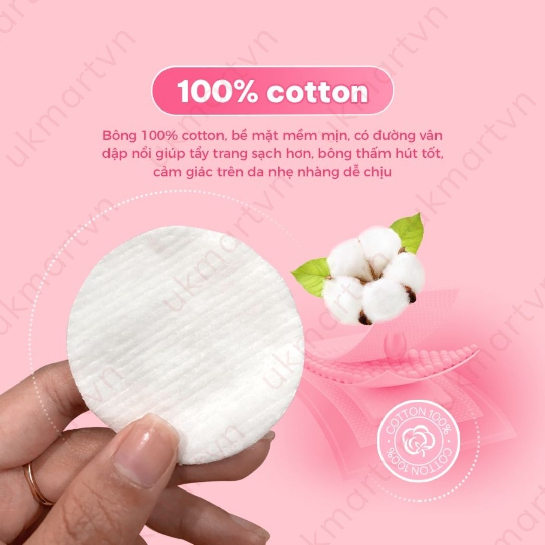 Combo of 5 Ipek Makeup Remover Cotton Pads 80 Pieces