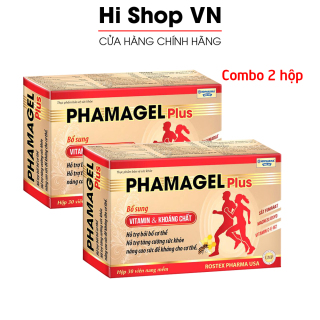 Combo 2 hộp bổ sung vitamin tổng hợp và khoáng chất Phamagel Plus bồi bổ thumbnail