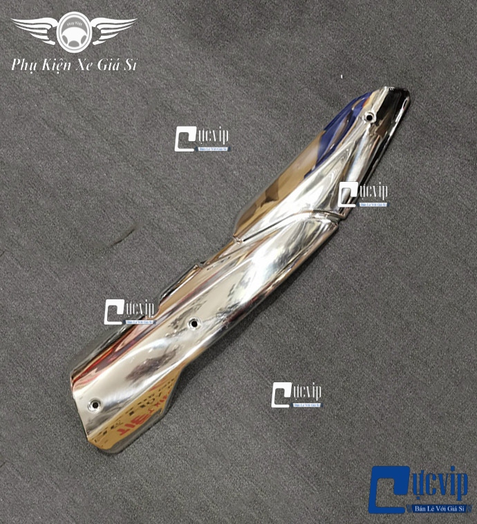 Ốp che pô inox exciter 2021 - 2022, exciter 155 vva ms4083