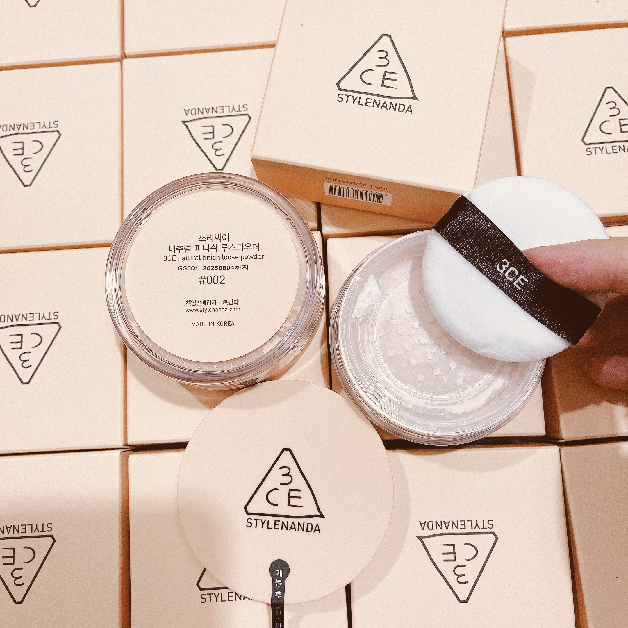 Phấn Phủ Bột 3CE Natural Finish Loose