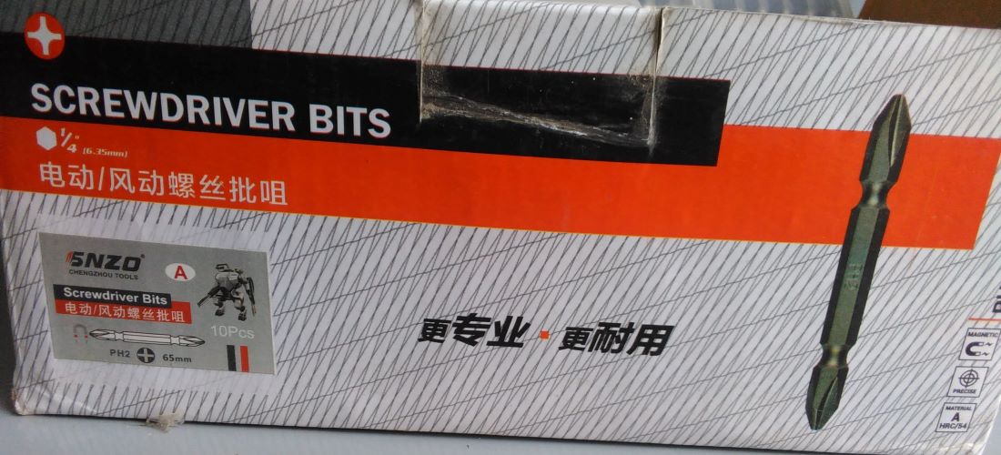 1 mũi bắn vít nam châm hai đầu ph2, hít cực mạnh snzo 65 mm giá rẻ npp.