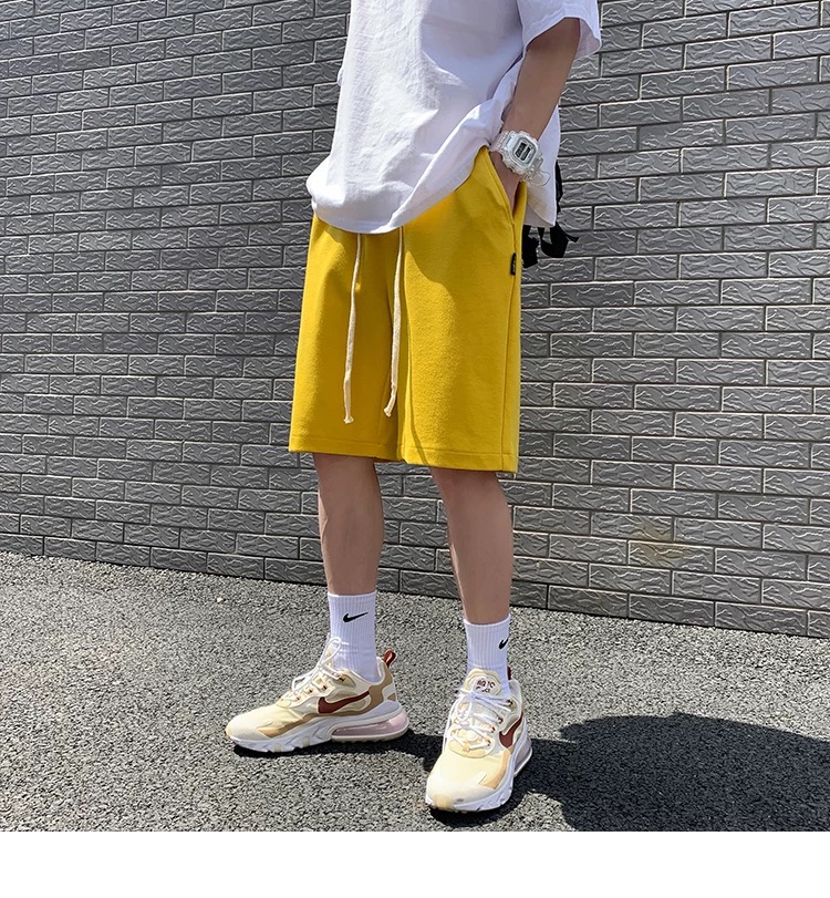 Quần short đùi trơn nam nữ basic chất Cotton thấm hút form Unisex