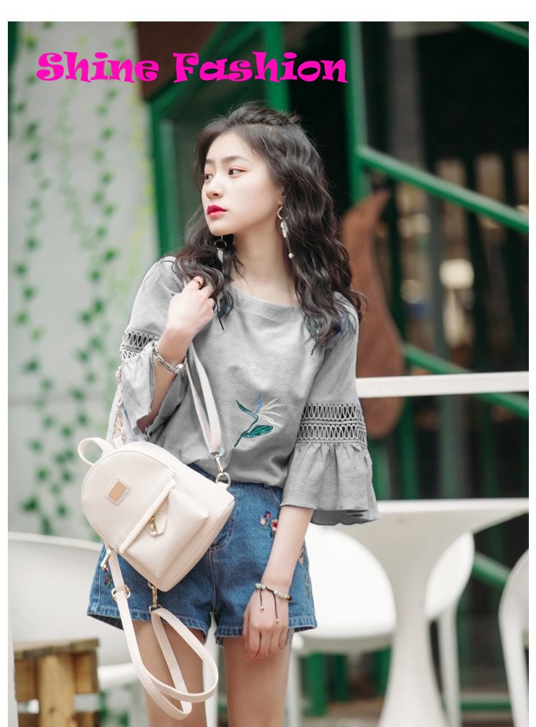 Áo thun nữ tay xòe dễ thương A08