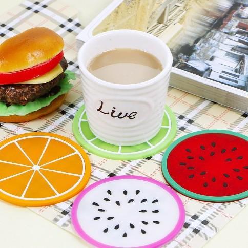 Set 5 miếng lót cốc hình hoa quả
