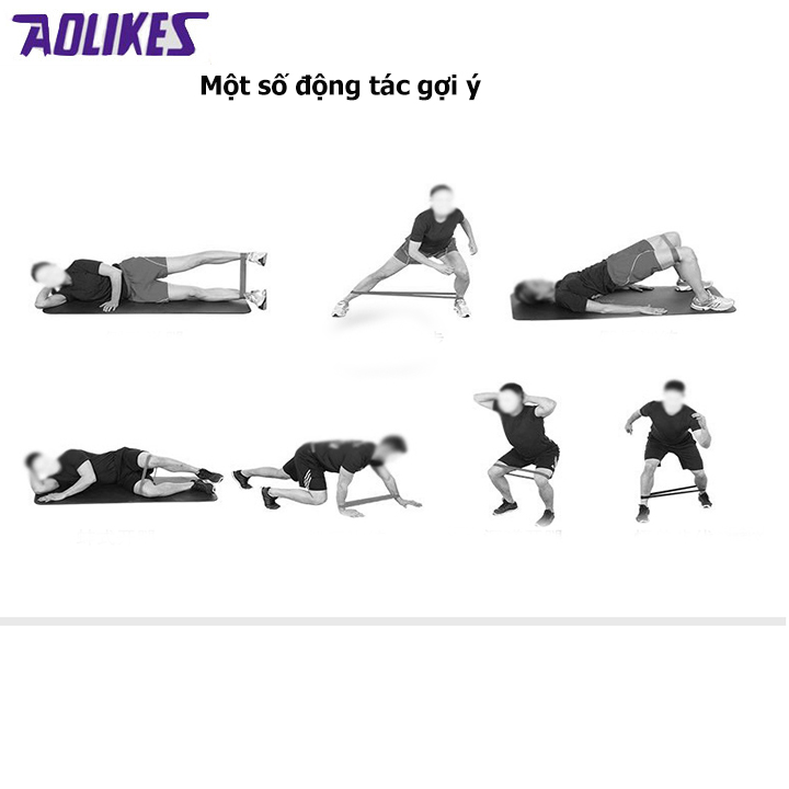 [HCM]Dây thun miniband tập mông đủ kháng lực Aolikes LD3601