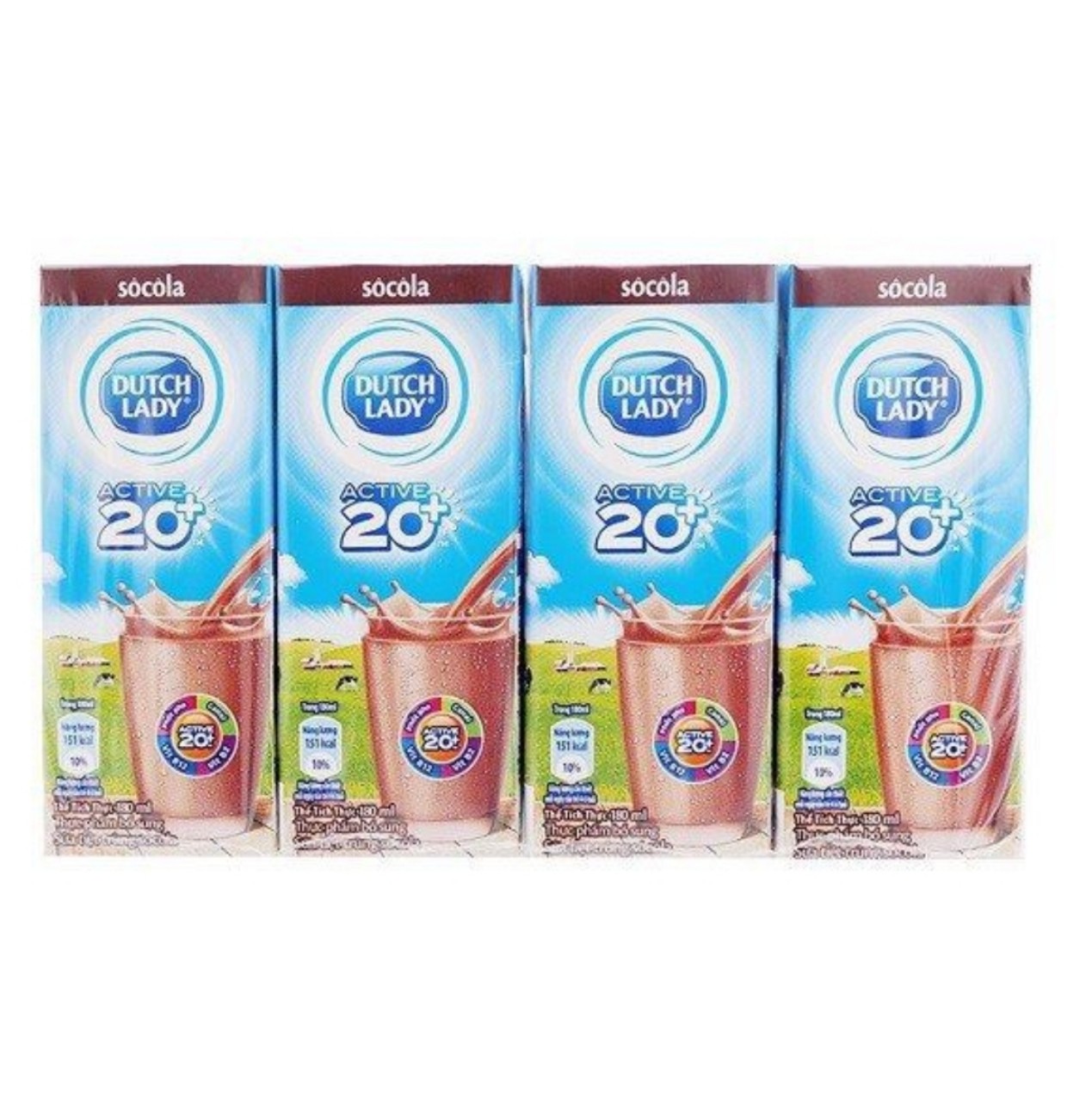 (HCM) LỐC 4 HỘP SỮA CÔ GÁI HÀ LAN 180ML