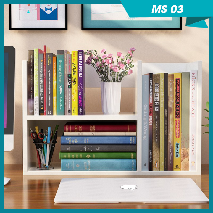 Kệ sách để bàn lắp ghép trang trí MS03
