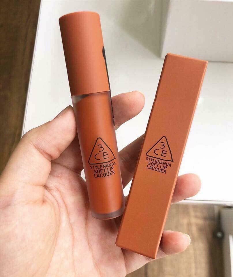 Son 3ce soft lip lacquer màu cam đất