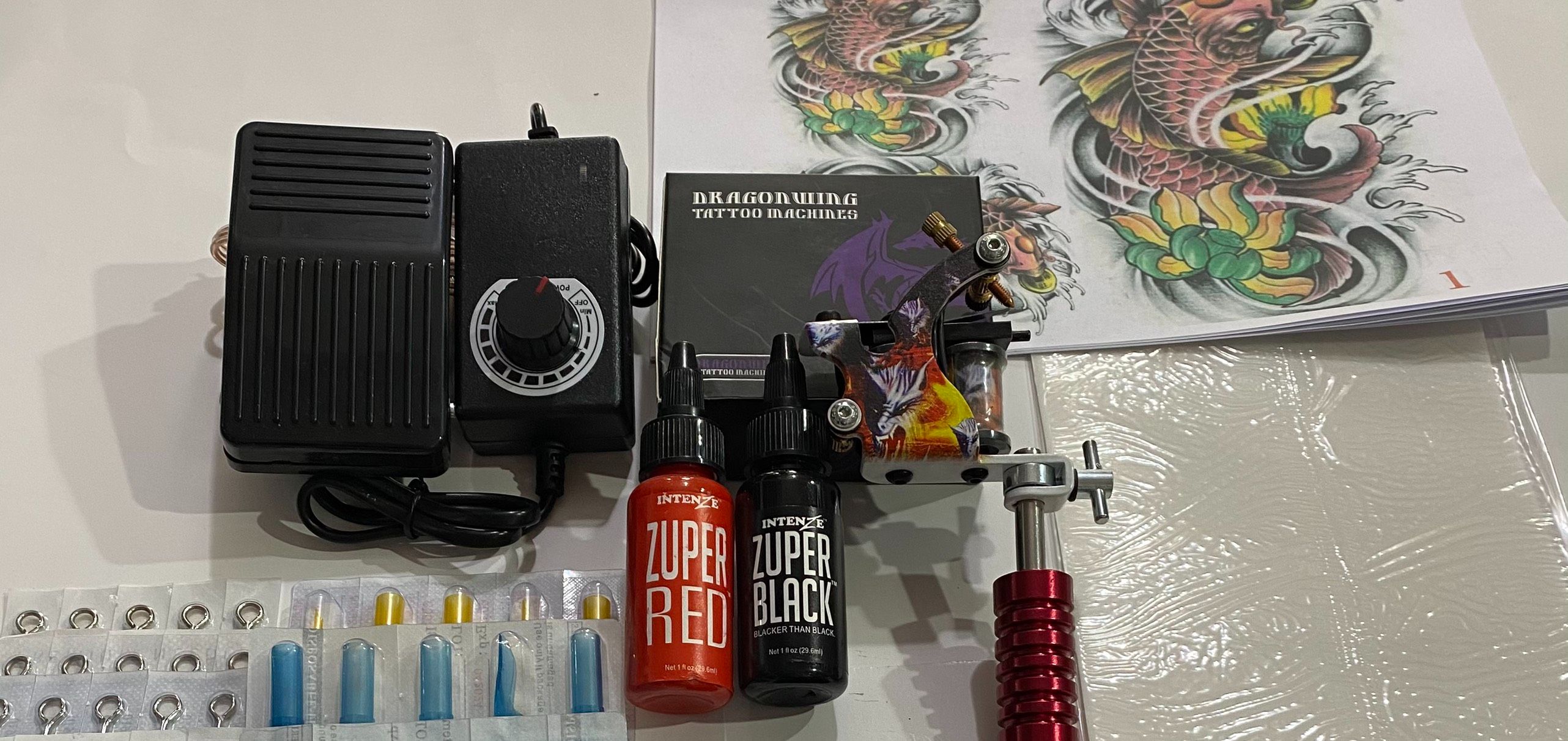 COMBO MÁY XĂM HÌNH KIT TATTOO 1 MICHEN BIẾN BC
