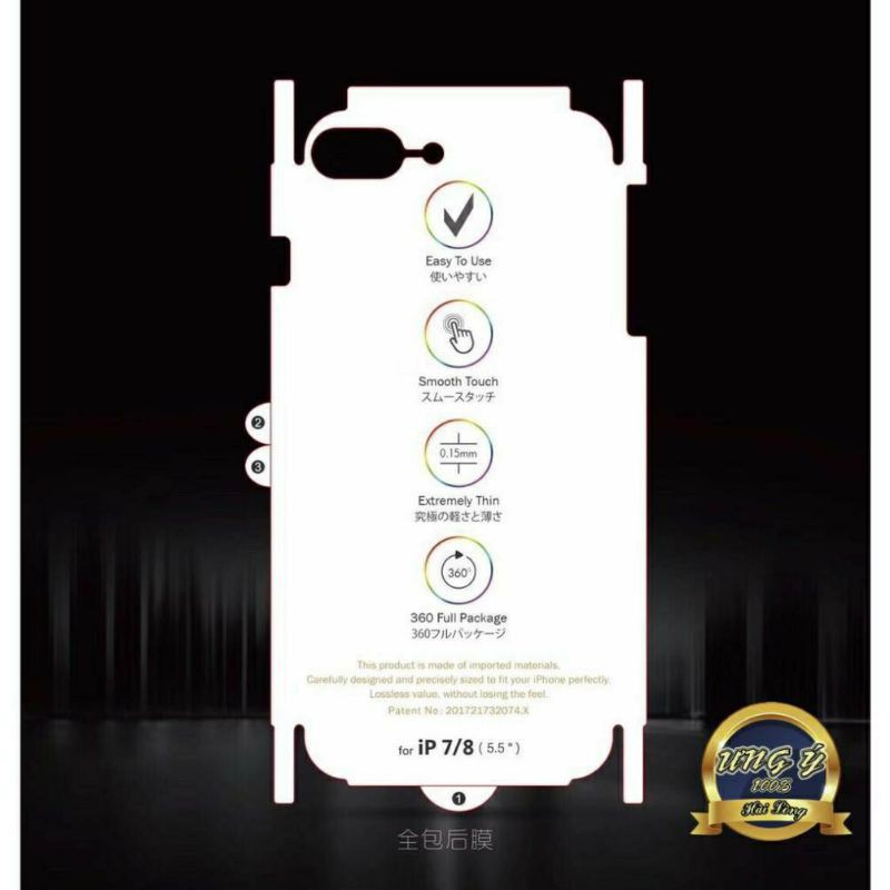 miếng dán mặt trước + mặt sau PPF trong suốt iphone 6 đến 11 pro max