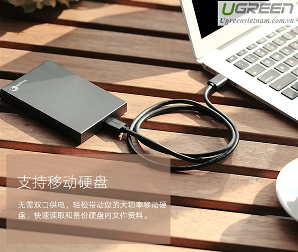 Dây cáp USB 3.0 sang Micro B dài 1m  Ugreen 10841 cao cấp