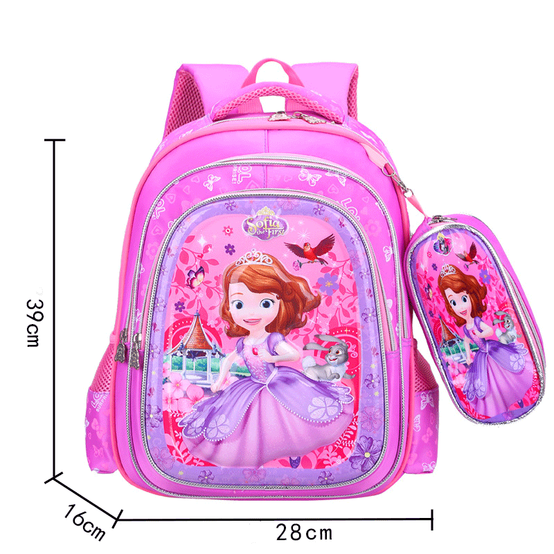 Princess Sofia girl high-end backpack made for girl Asian export guaranteed end to class 1 primary schoolbags waterproof