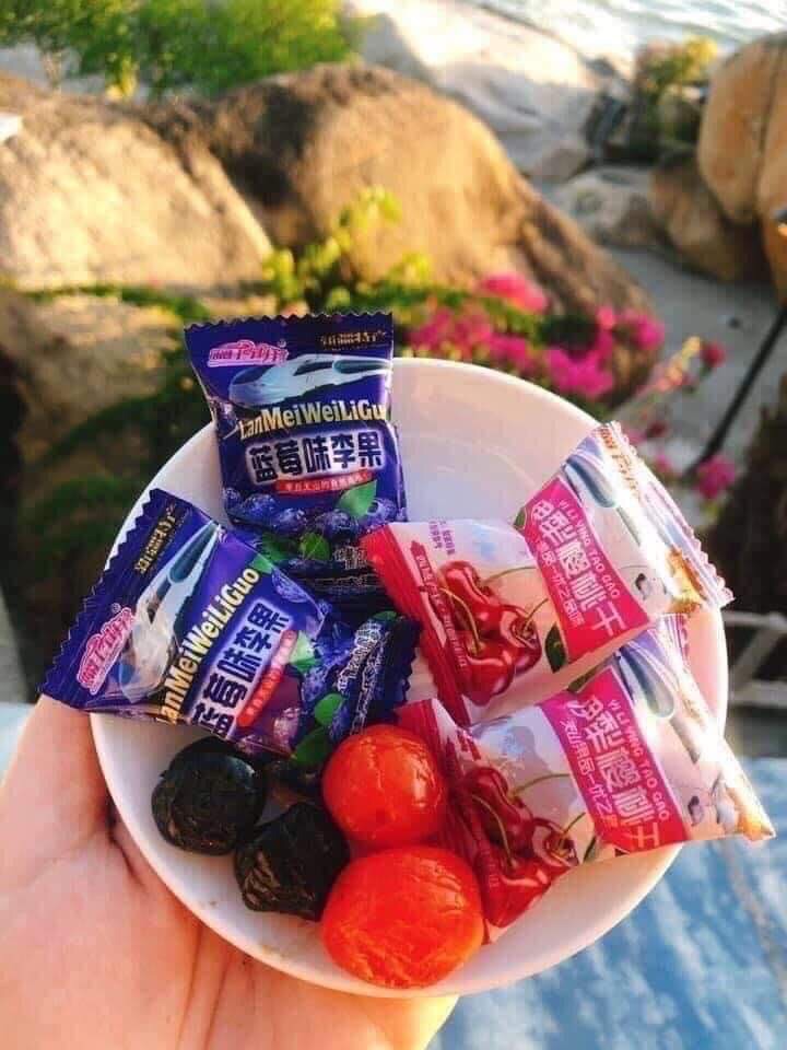 Kẹo Ô Mai Cherry và Việt quất