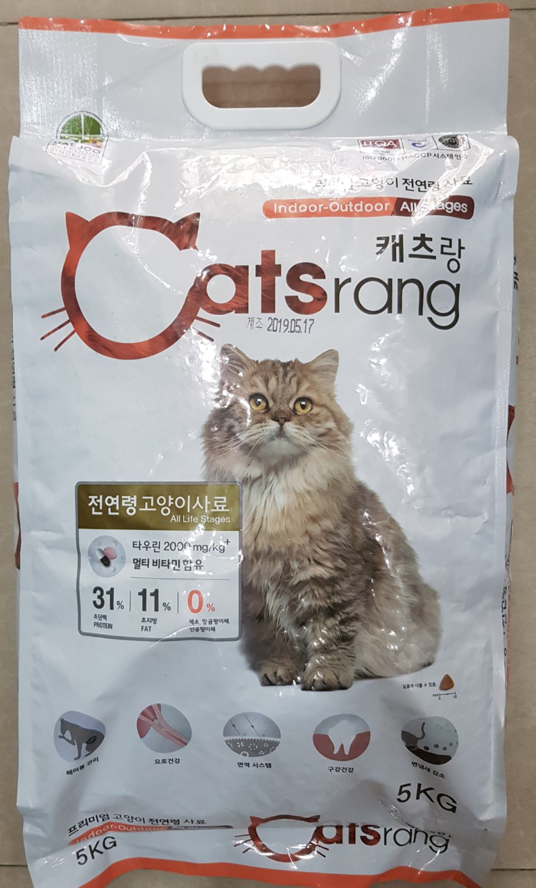 [Hoàn Tiền 10%] Thức Ăn Hạt Cho Mèo Hàn Quốc Catsrang túi 5kg