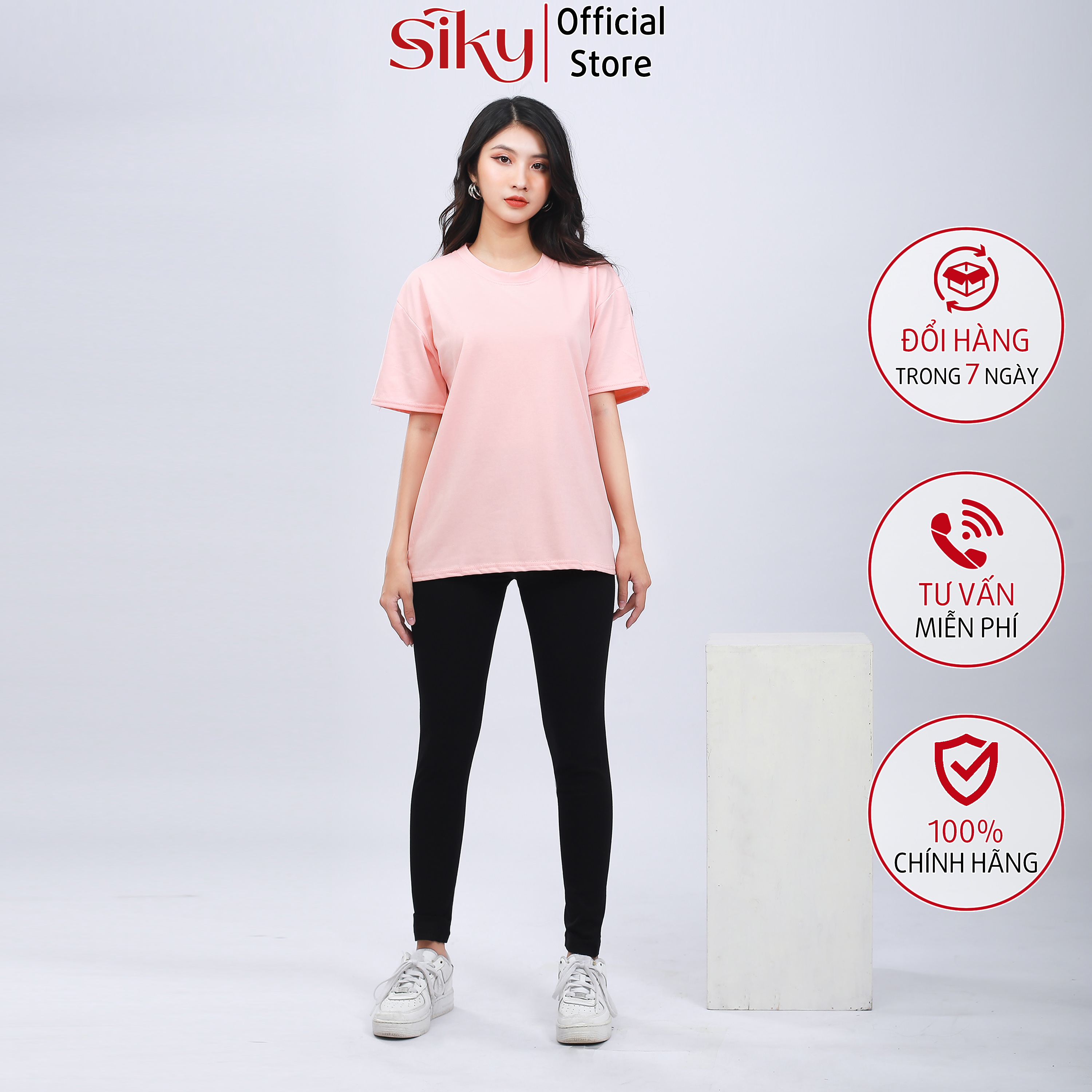 Quần legging lưng cao, nâng mông, co giãn 4 chiều - SIKY - QLG01