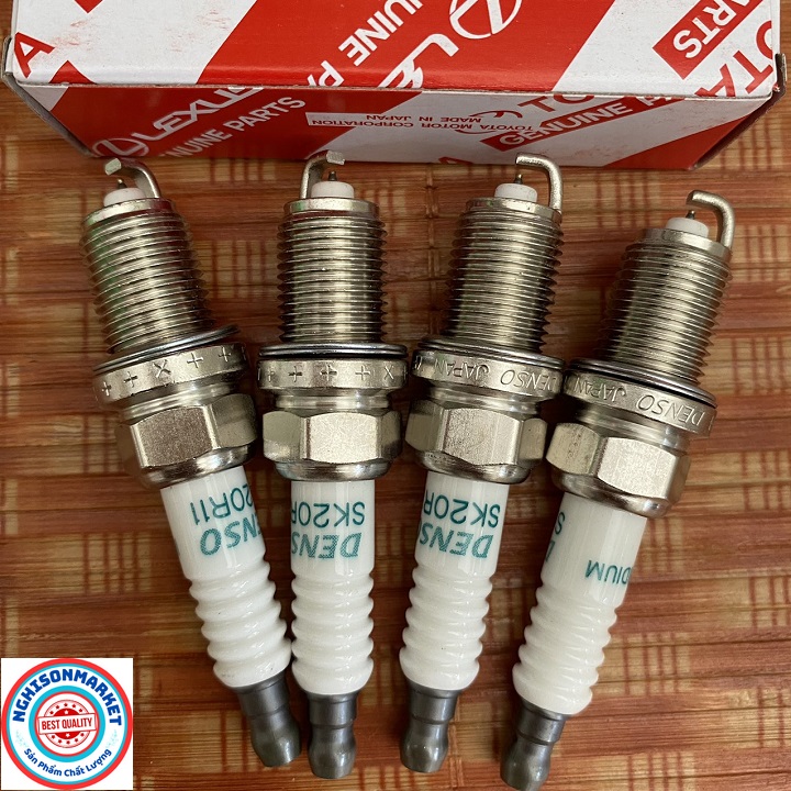 Bugi xe Daewoo Lacetti Magnus Gentra Nubira Lanos Leganza Bạch kim Iridium Denso Japan