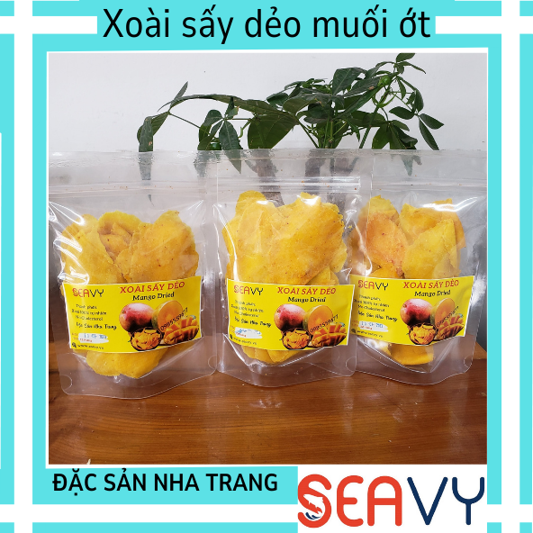 Xoài sấy dẻo muối ớt,tốt cho người ăn kiêng gói 250 gram
