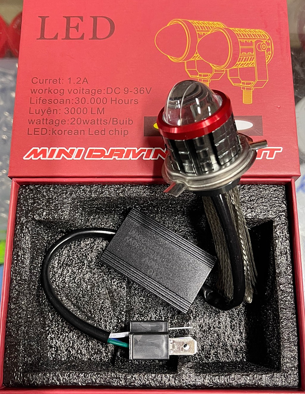 Đèn trợ sáng - Đèn led - Bi cầu lòi