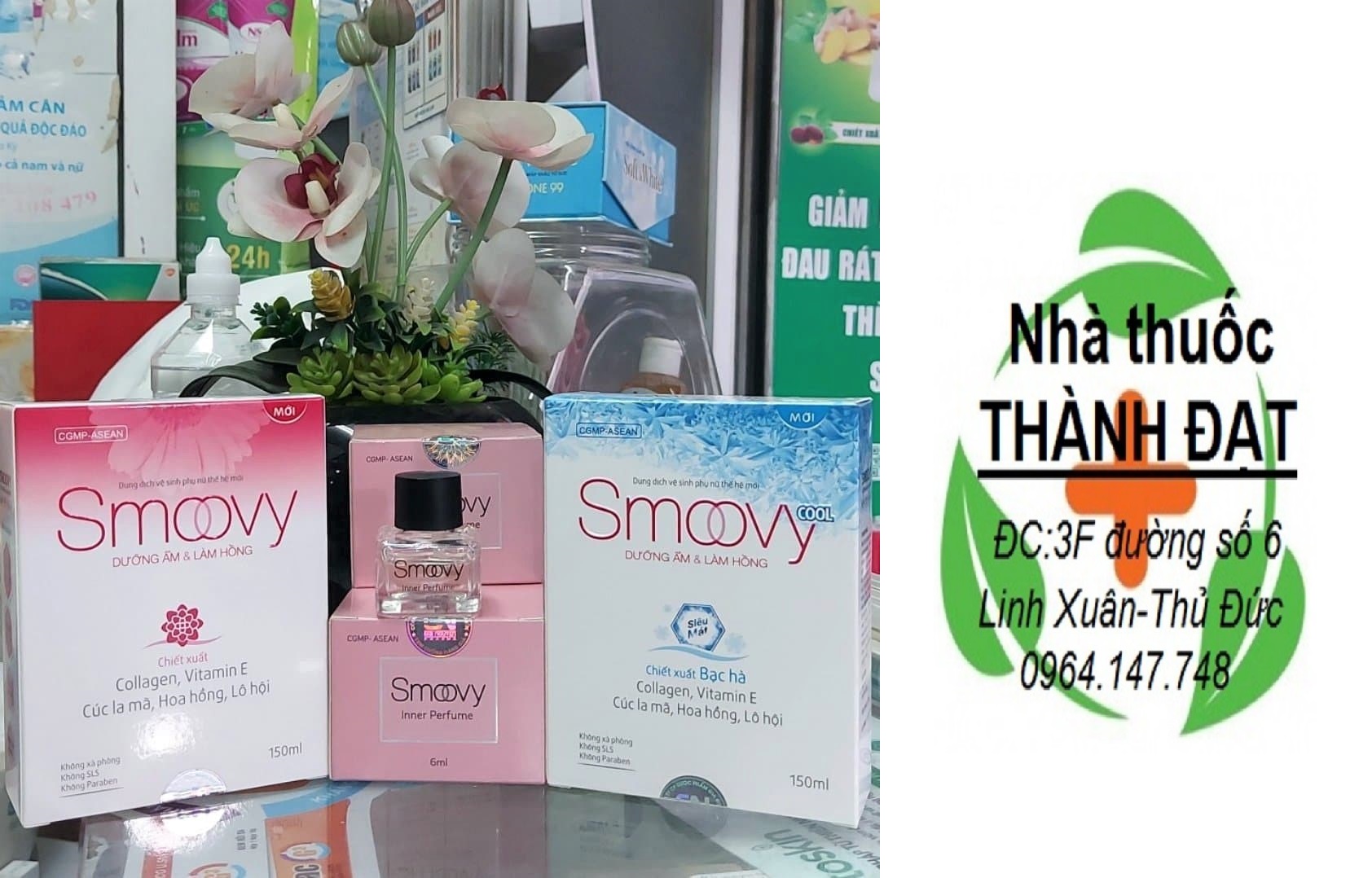 Smoovy dung dịch vệ sinh phụ nữ , nước hoa vùng kín smovy