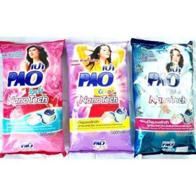 HCM- BỘT GIẶT PAO 5KG THÁI LAN