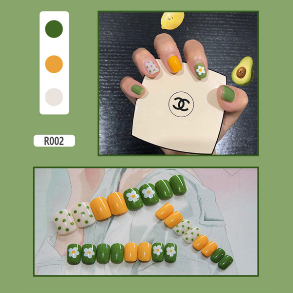 [HCM]【Urbeauty Mall】Set 24 móng tay giả cao cấp，Năm phong cách chọn móng tay giả， nail giả  móng giả A8 ( Sản phẩm đã có sẳn keo ) giá rẻ