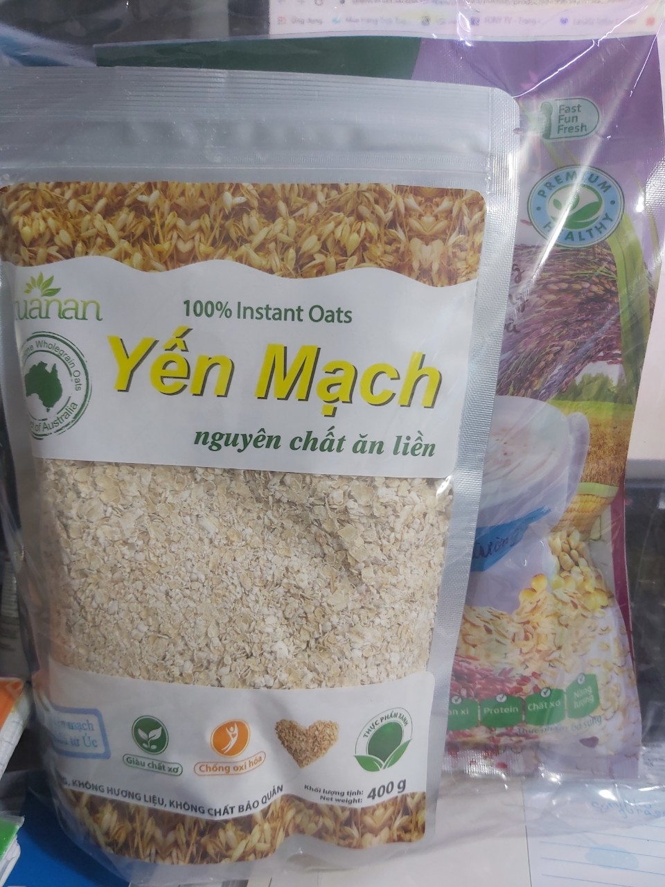Bịch Yến mạch Xuân An 400g ( không tặng)