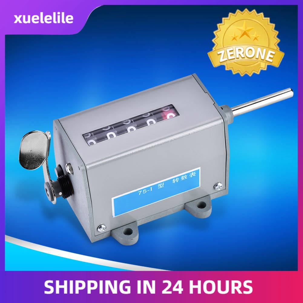 75-I 5 Digits Display Mechanical Resettable Rotary Revolution Revolution Counter Counter