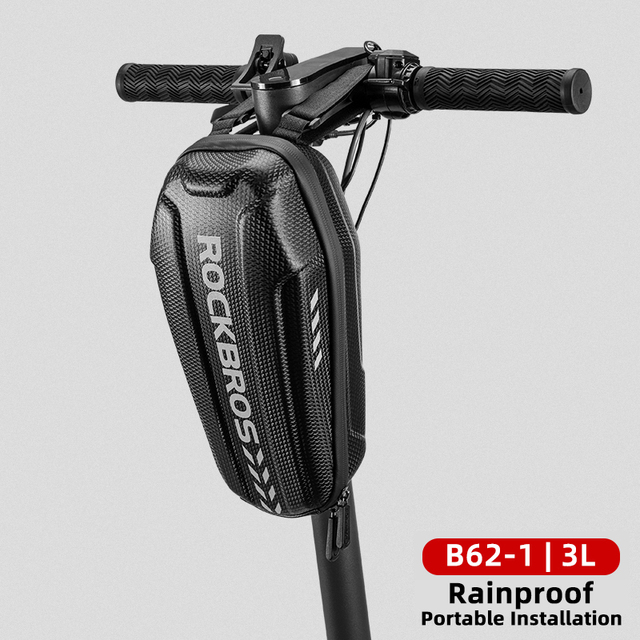 ROCKBROS Electric Bicycle Bag Hard Shell Bicycle Bag Rainproof Hanging Bag MTB Folding Bike Bag Large Capacity Saddle Rear Bag