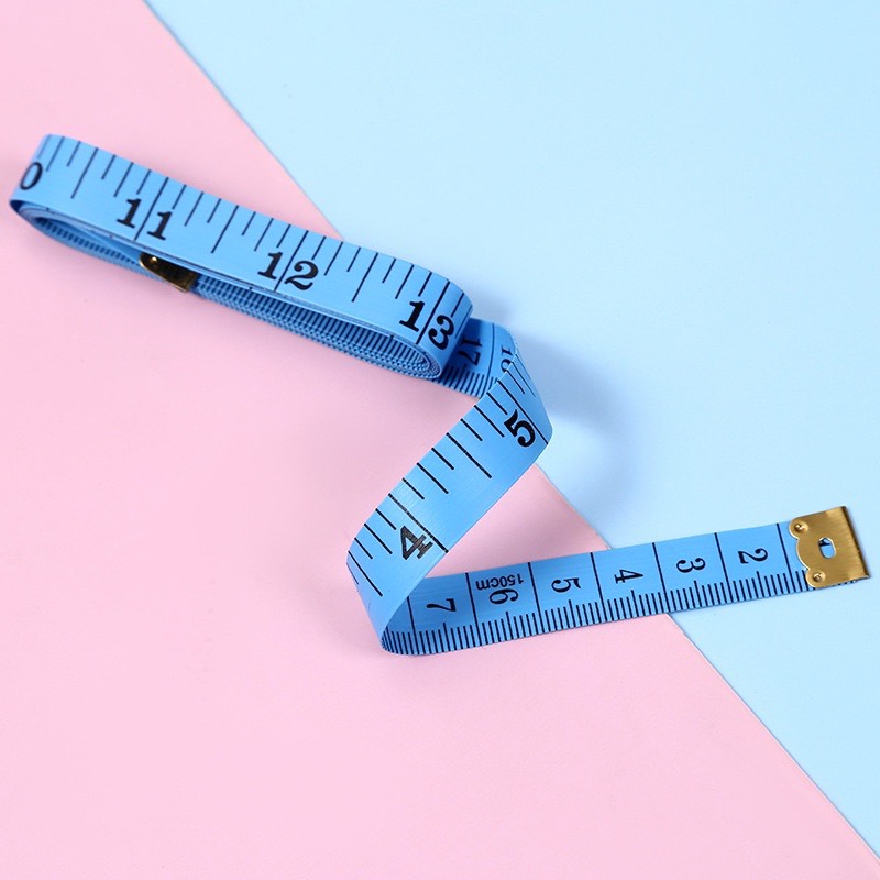 Thước Dây Mềm 150cm Đo 3 Vòng, Đo May Đồ, Đo Chiều Cao Bé Loại Có Đầu Thép - Màu Ngẫu Nhiên