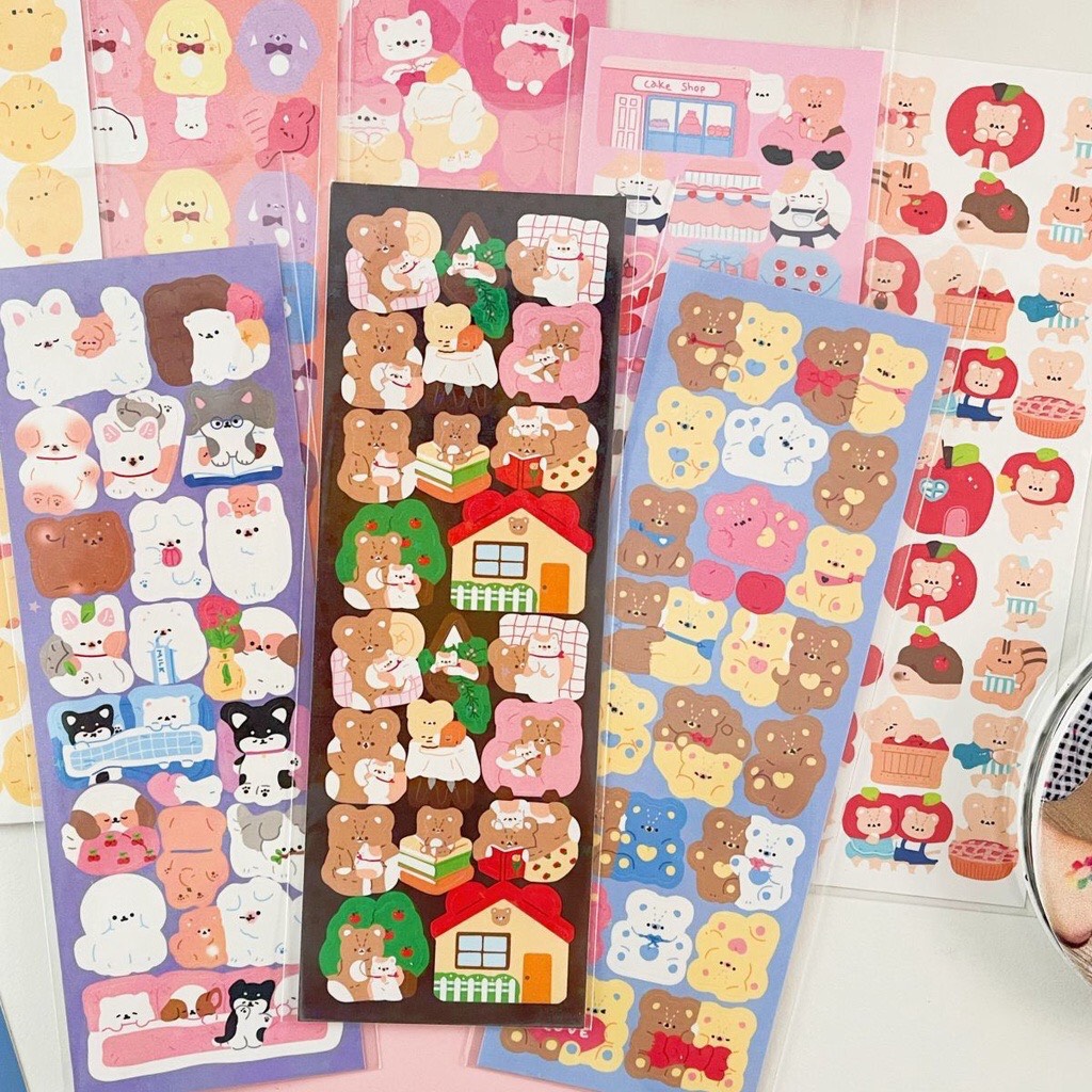 STICKER LẤP LÁNH HÌNH DÁN TRANG TRÍ TOPLOADER BLING BLING STICKERS 066