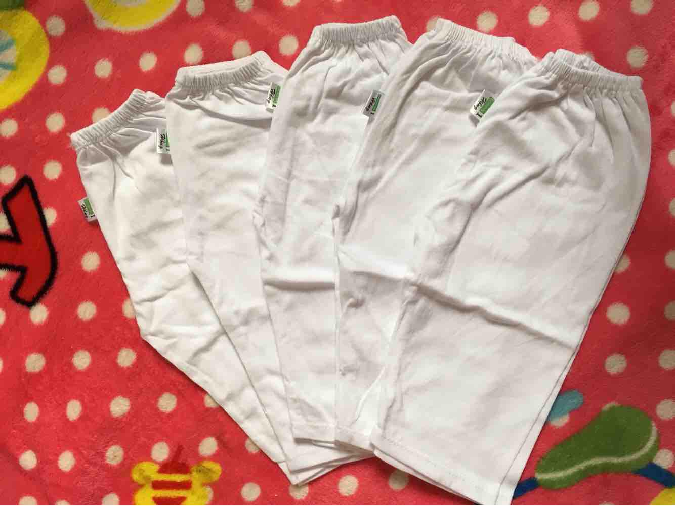 Set 4 Quần dài trắng cho bé